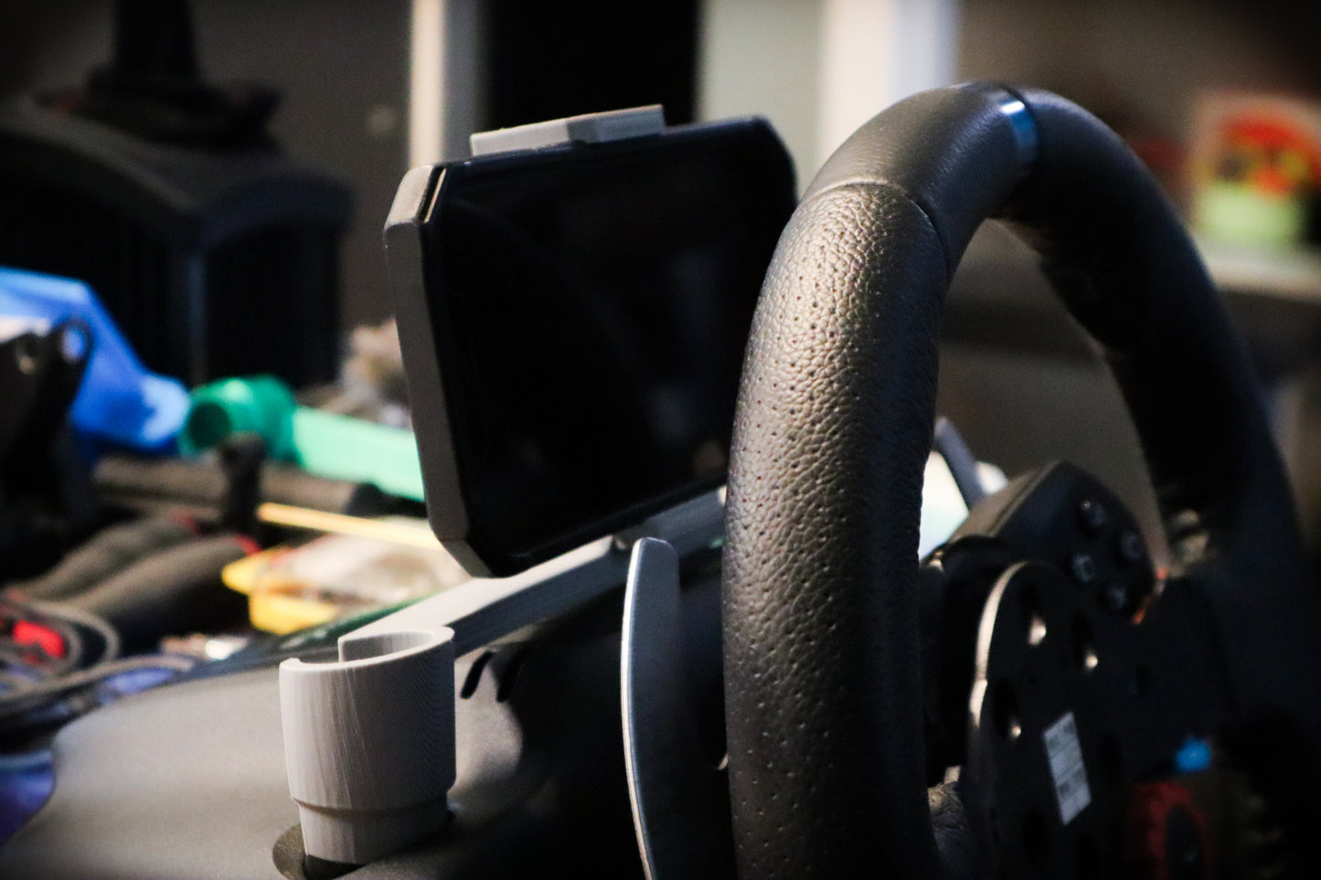 Logitech Spring Loaded Phone Mount Holder | G29/G920/G923 | Logitech Driving Force | Sim Racing Accessories