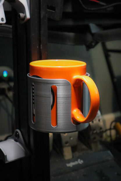 Coffee Mug Holder (11 oz & 15 oz) for SIM Racing Aluminum Profile Rig 8020 [w/ Hardware] | SIM Racing Accessories