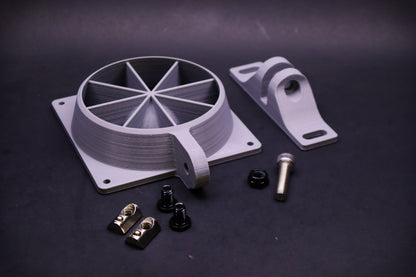 Adjustable 120mm Fan Shroud + Mount for SIM Racing Aluminum Profile Rig 8020, 20 series, 40 series | SIM Racing Accessories | Flight Sim