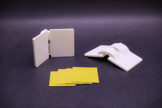 Triple Monitor Support Hinge [2 Pack + Adhesive] | Triple Monitor Connector | Monitor Alignment | SIM Racing Accessories | Flight Simulator