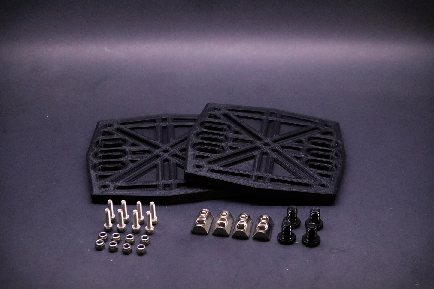 Dual Bass Shaker Mounting Kit + Mini USB Amp Mount | Dayton Audio BST-1 | 8020 T-Slot Cockpit | Sim Racing Accessories | Flight Simulator