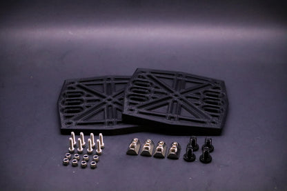 Dual Bass Shaker Mounting Kit + Mini USB Amp Mount | Dayton Audio BST-1 | 8020 T-Slot Cockpit | Sim Racing Accessories | Flight Simulator