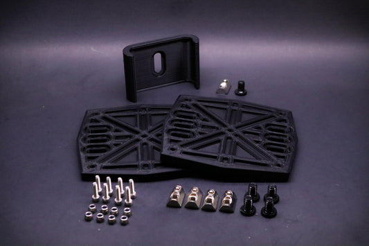 Dual Bass Shaker Mounting Kit + Mini USB Amp Mount | Dayton Audio BST-1 | 8020 T-Slot Cockpit | Sim Racing Accessories | Flight Simulator