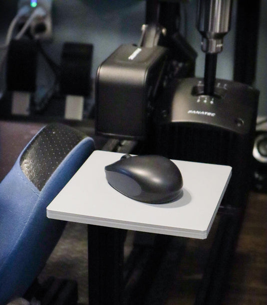 Mouse Pad for Aluminum Profile (7x7") + Hardware | Sim Racing Cockpit | Aluminum Profile 8020 | Sim Mods Accessories Upgrades | Flight Sim