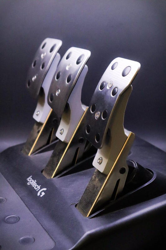 Pedal Extension Mod Kit for Logitech Driving Force Pedals [+Hardware] | G29/G920/G923/G25/G27 | Sim Racing Accessories Mods Upgrades